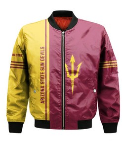 Arizona State Sun Devils Bomber Jacket Half Style - NCAA