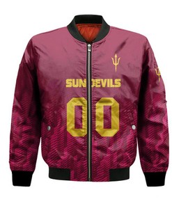 Arizona State Sun Devils Bomber Jacket Logo Sport Ombre  - NCAA