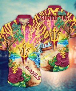 Arizona State Sun Devils NCAA Flower Hawaii Shirt For Fans Ver 1