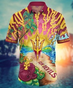Arizona State Sun Devils NCAA Flower Hawaii Shirt For Fans Ver 1