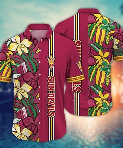 Arizona State Sun Devils NCAA Flower Hawaii Shirt For Fans Ver 15