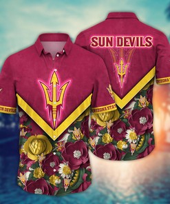 Arizona State Sun Devils NCAA Flower Hawaii Shirt For Fans Ver 18