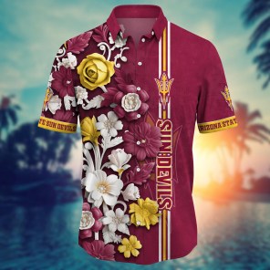 Arizona State Sun Devils NCAA Flower Hawaii Shirt For Fans Ver 22