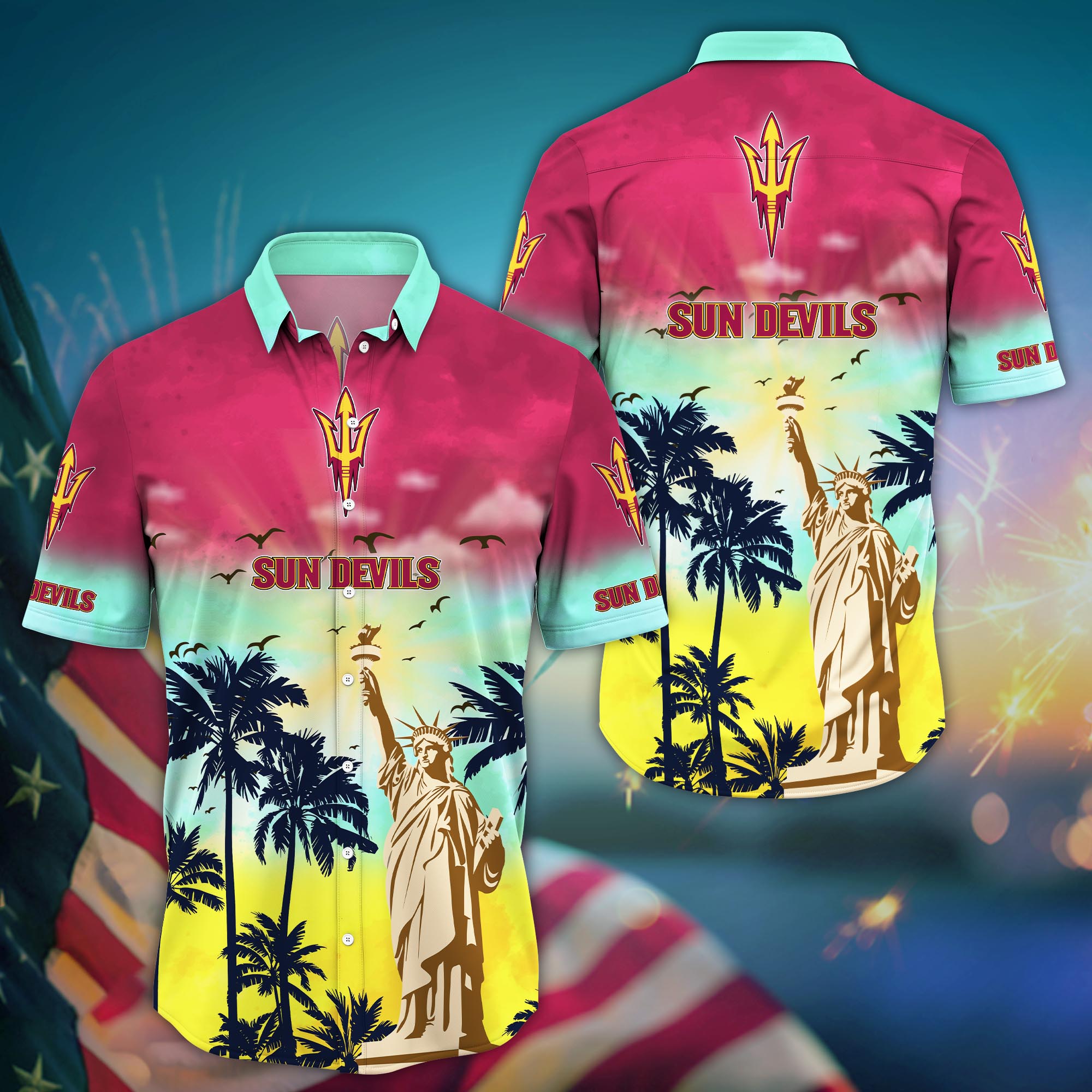 Arizona State Sun Devils NCAA Flower Hawaii Shirt For Fans Ver 23