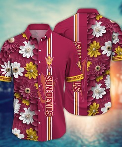 Arizona State Sun Devils NCAA Flower Hawaii Shirt For Fans Ver 25