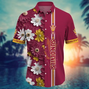 Arizona State Sun Devils NCAA Flower Hawaii Shirt For Fans Ver 25