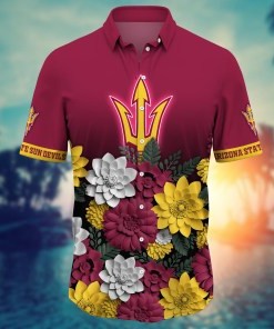 Arizona State Sun Devils NCAA Flower Hawaii Shirt For Fans Ver 27