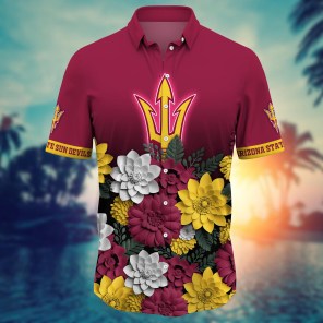 Arizona State Sun Devils NCAA Flower Hawaii Shirt For Fans Ver 27