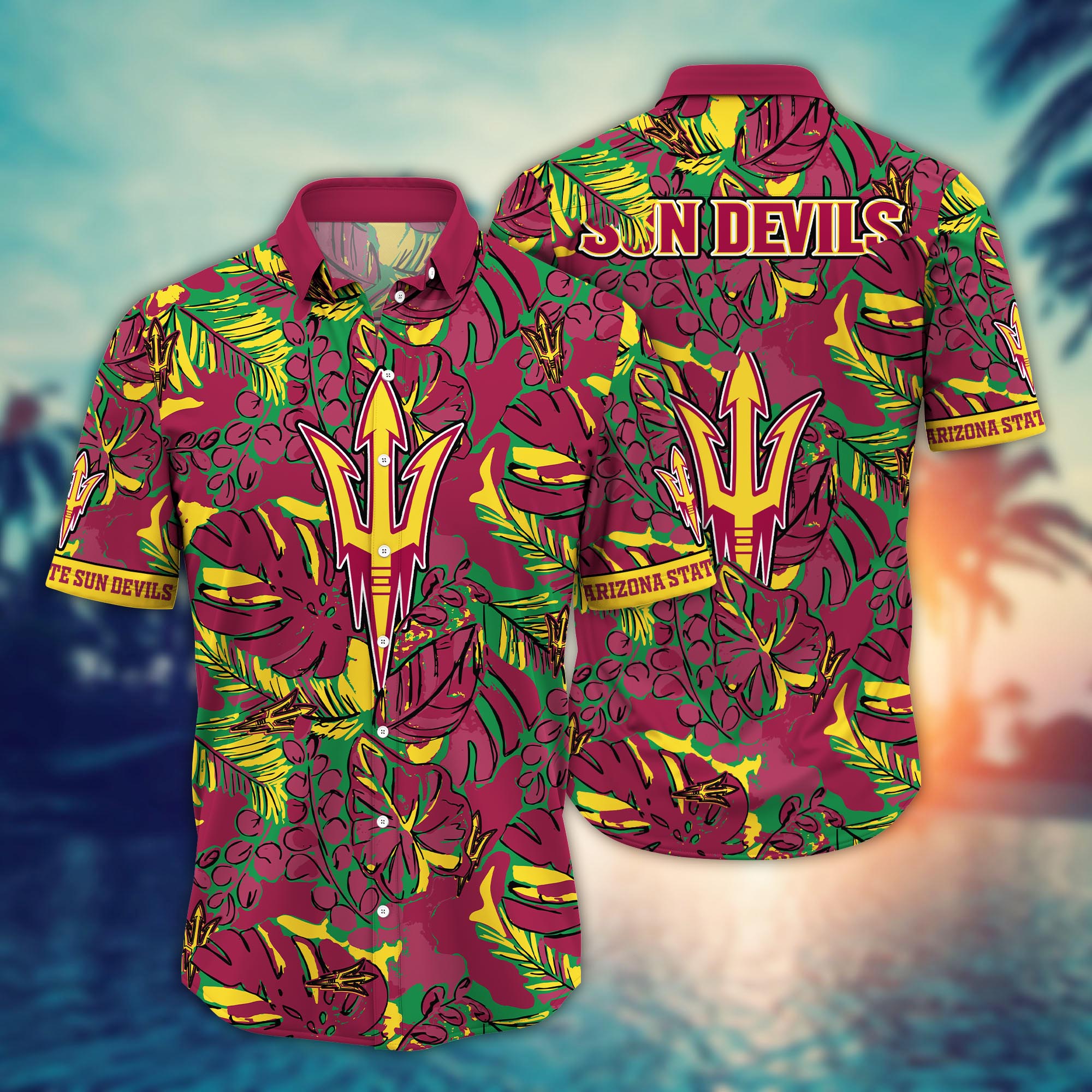 Arizona State Sun Devils NCAA Flower Hawaii Shirt For Fans Ver 28