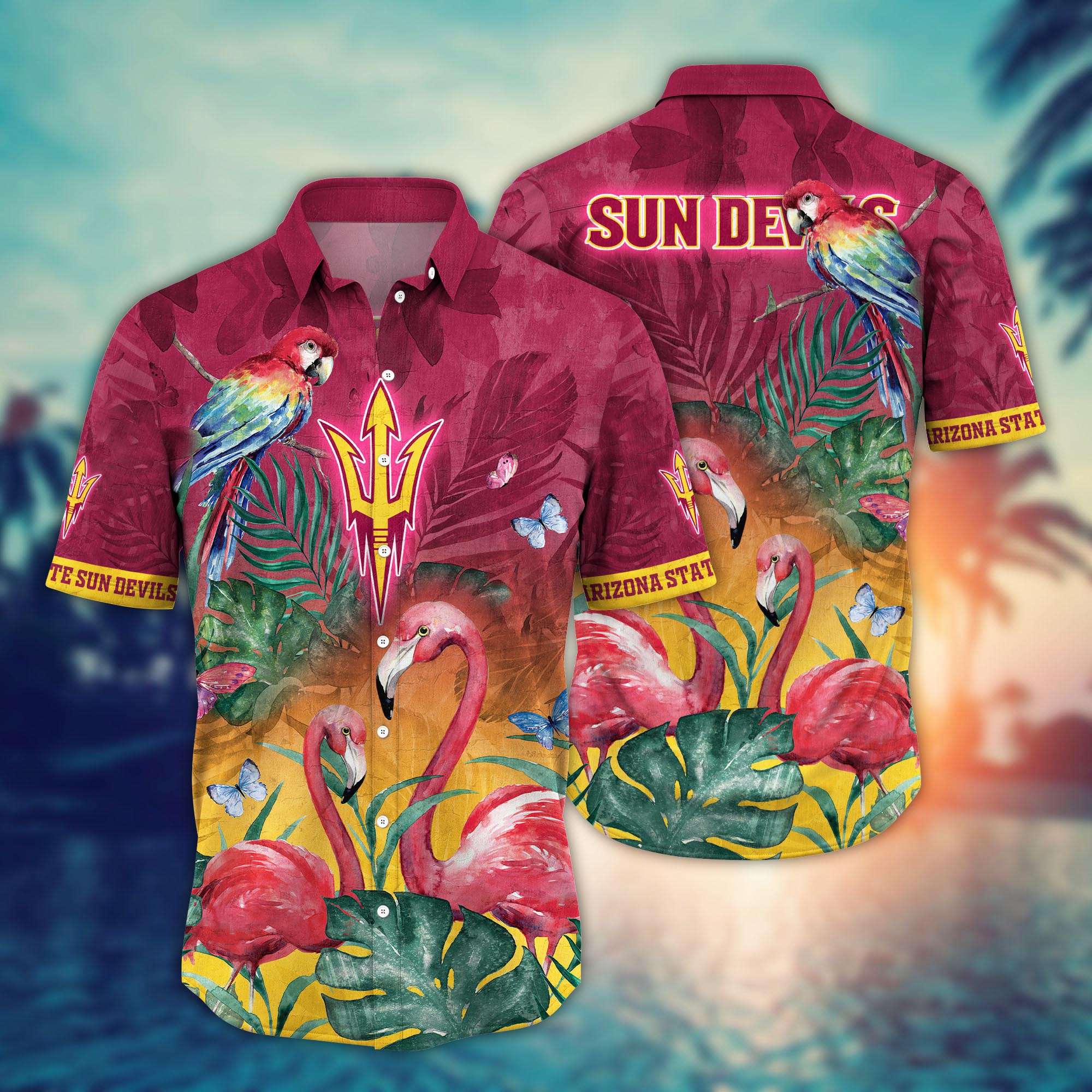 Arizona State Sun Devils NCAA Flower Hawaii Shirt For Fans Ver 29