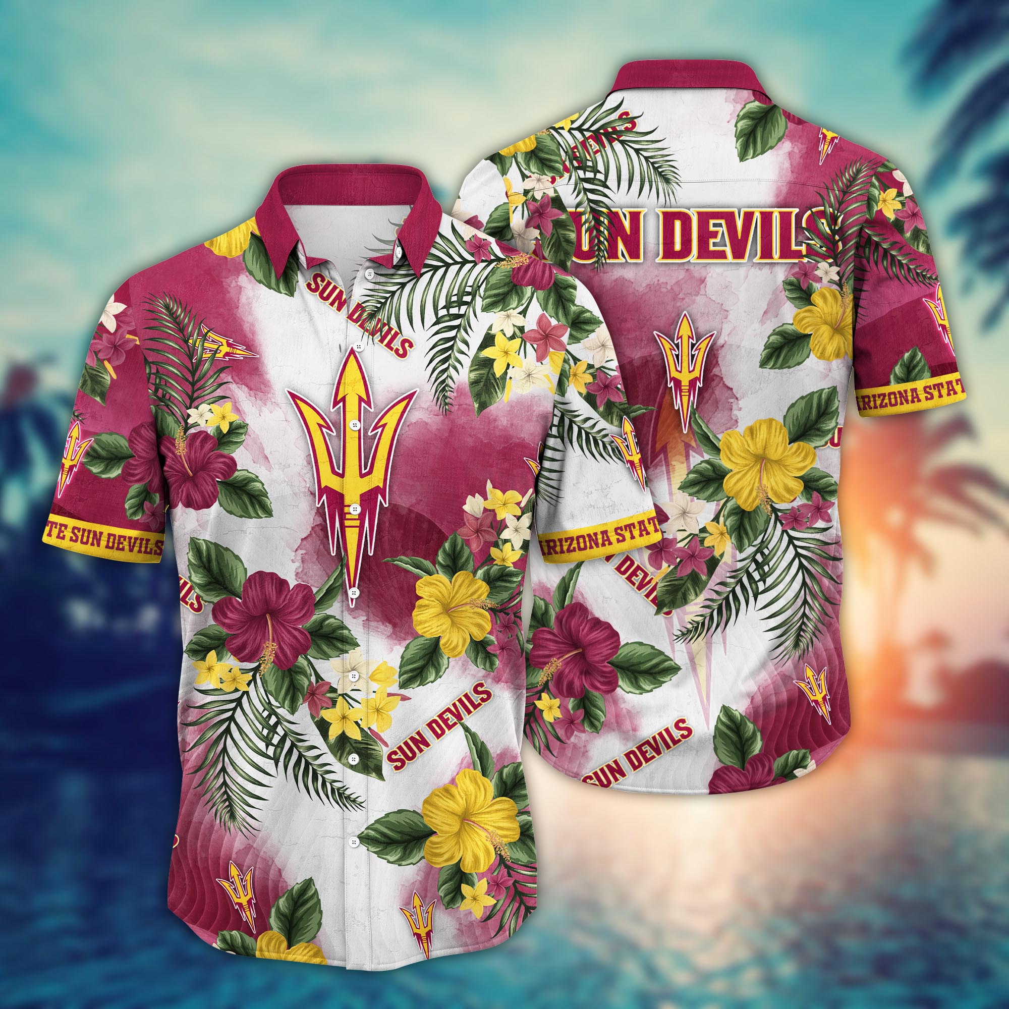 Arizona State Sun Devils NCAA Flower Hawaii Shirt For Fans Ver 30