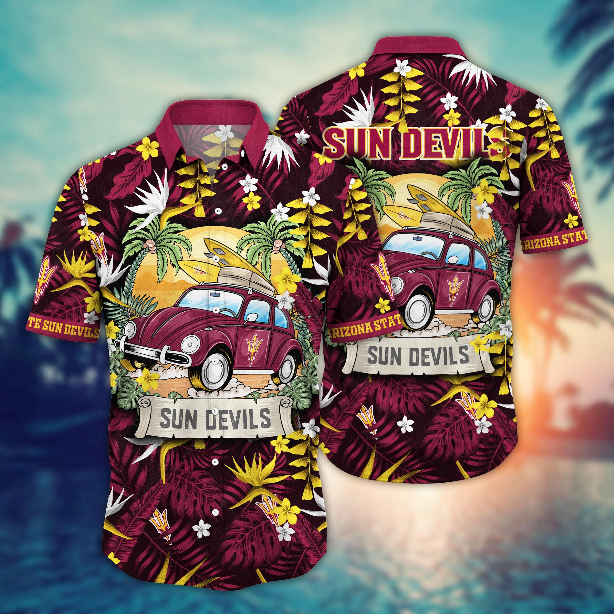 Arizona State Sun Devils NCAA Flower Hawaii Shirt For Fans Ver 33