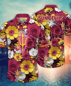 Arizona State Sun Devils NCAA Flower Hawaii Shirt For Fans Ver 35