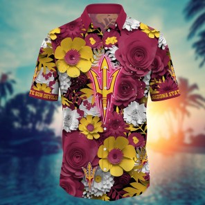 Arizona State Sun Devils NCAA Flower Hawaii Shirt For Fans Ver 35