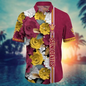 Arizona State Sun Devils NCAA Flower Hawaii Shirt For Fans Ver 36
