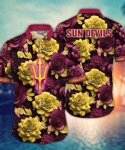Arizona State Sun Devils NCAA Flower Hawaii Shirt For Fans Ver 37
