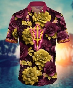 Arizona State Sun Devils NCAA Flower Hawaii Shirt For Fans Ver 37