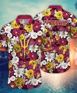 Arizona State Sun Devils NCAA Flower Hawaii Shirt For Fans Ver 4