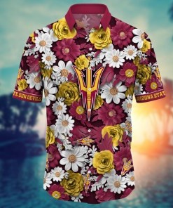 Arizona State Sun Devils NCAA Flower Hawaii Shirt For Fans Ver 4
