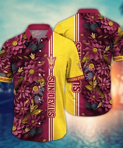 Arizona State Sun Devils NCAA Flower Hawaii Shirt For Fans Ver 5