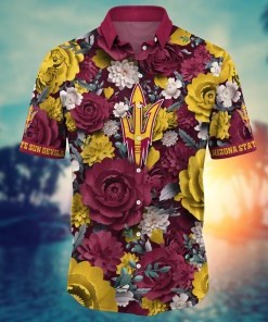 Arizona State Sun Devils NCAA Flower Hawaii Shirt For Fans Ver 7