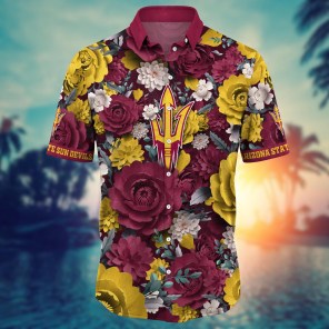 Arizona State Sun Devils NCAA Flower Hawaii Shirt For Fans Ver 7