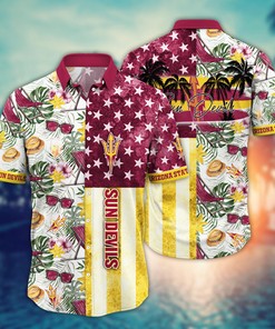 Arizona State Sun Devils NCAA Flower Hawaii Shirt For Fans Ver 8