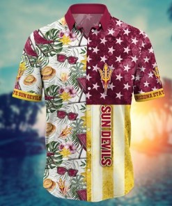 Arizona State Sun Devils NCAA Flower Hawaii Shirt For Fans Ver 8