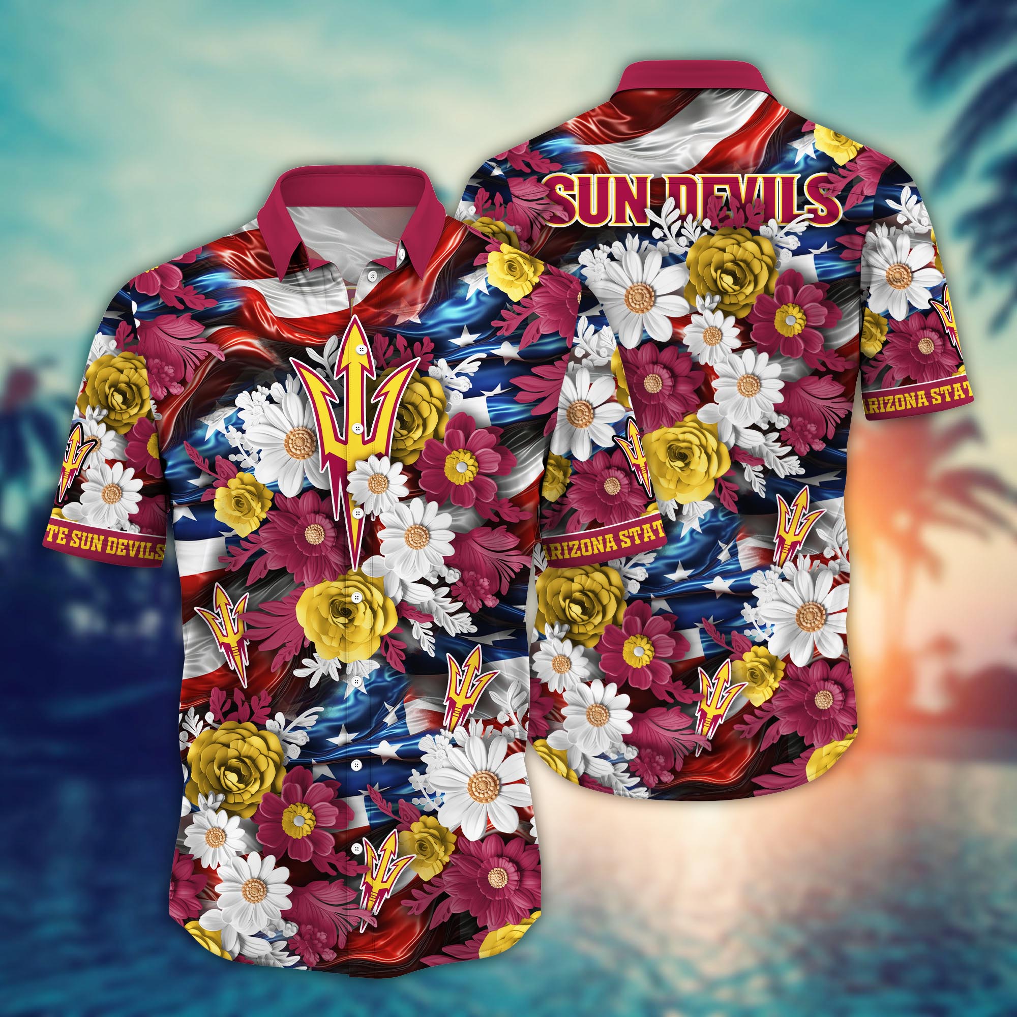 Arizona State Sun Devils NCAA Hawaii Shirt Ver 3