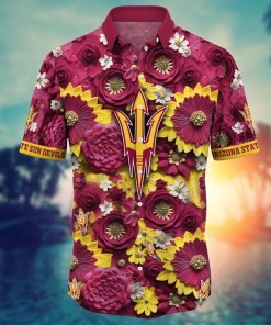 Arizona State Sun Devils NCAA Hawaiian Shirt for This Summer Customize Shirt Any Team