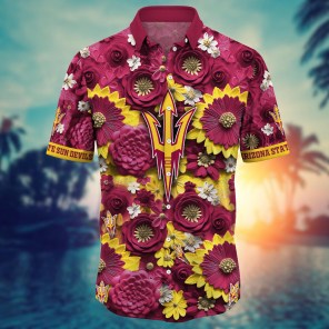 Arizona State Sun Devils NCAA Hawaiian Shirt for This Summer Customize Shirt Any Team