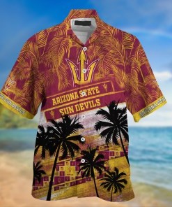 Arizona State Sun Devils NCAA Palm Tree Pattern Hawaii Shirt For Sports Fans