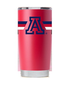 Arizona Striped Red Tumbler - Red Tumbler with Striped Design for Arizona Fans