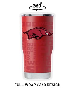 Arkansas Full Wrap Tumbler - Vibrant Full Wrap Tumbler for Arkansas Supporters