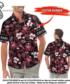 Arkansas Razorbacks Custom Name And Number Personalized Summer Hawaiian Shirt