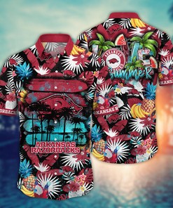Arkansas Razorbacks NCAA Flower Hawaii Shirt For Fans Ver 15