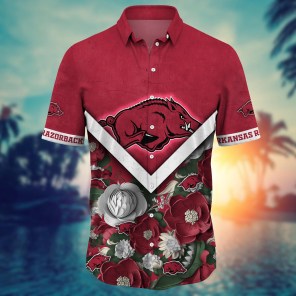 Arkansas Razorbacks NCAA Flower Hawaii Shirt For Fans Ver 19