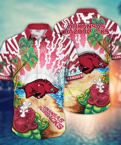 Arkansas Razorbacks NCAA Flower Hawaii Shirt For Fans Ver 2