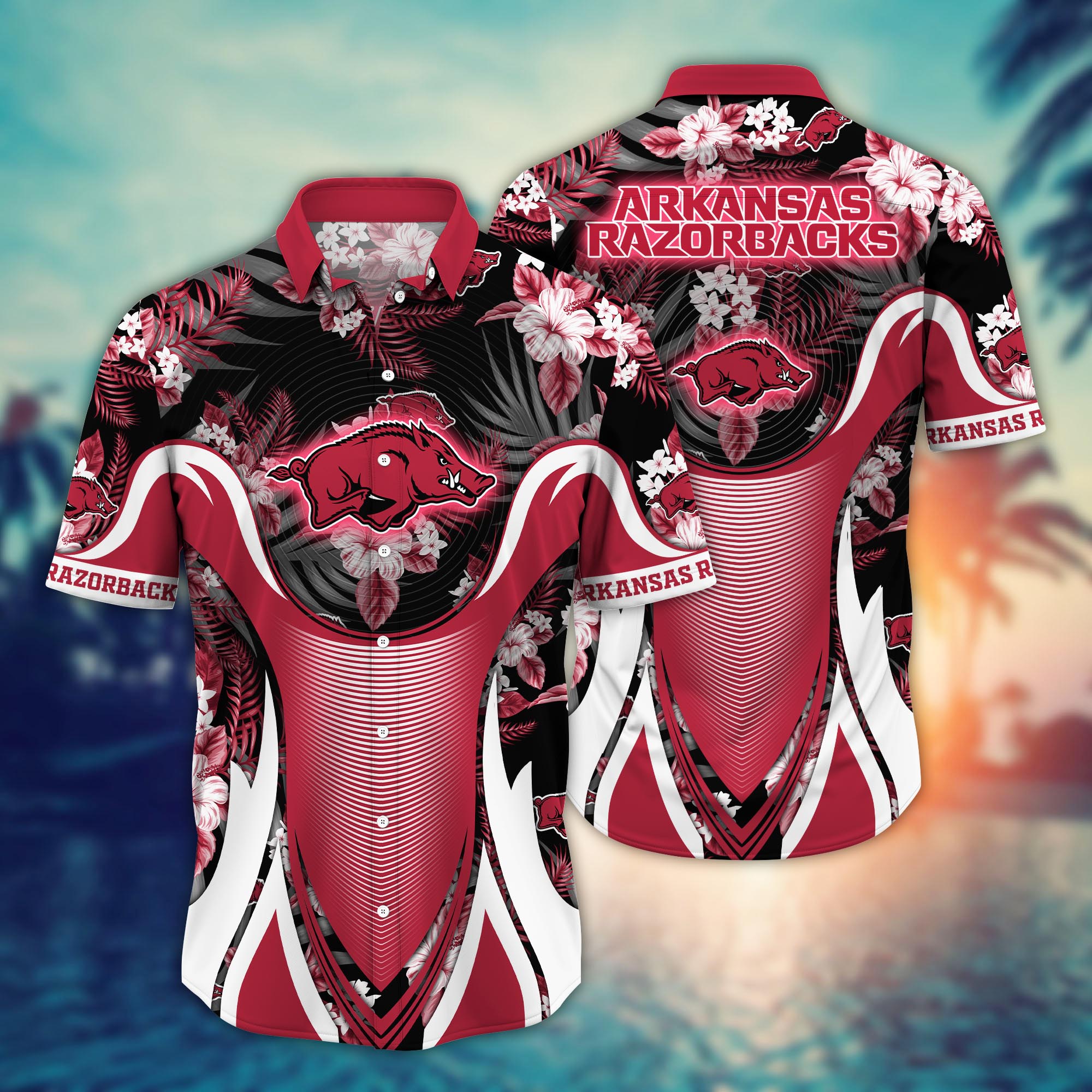Arkansas Razorbacks NCAA Flower Hawaii Shirt For Fans Ver 23