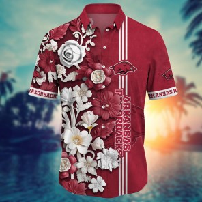 Arkansas Razorbacks NCAA Flower Hawaii Shirt For Fans Ver 24