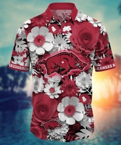 Arkansas Razorbacks NCAA Flower Hawaii Shirt For Fans Ver 28