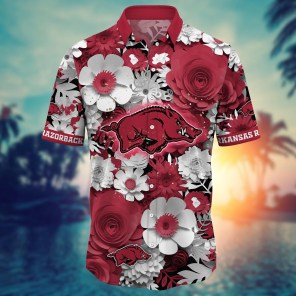 Arkansas Razorbacks NCAA Flower Hawaii Shirt For Fans Ver 28