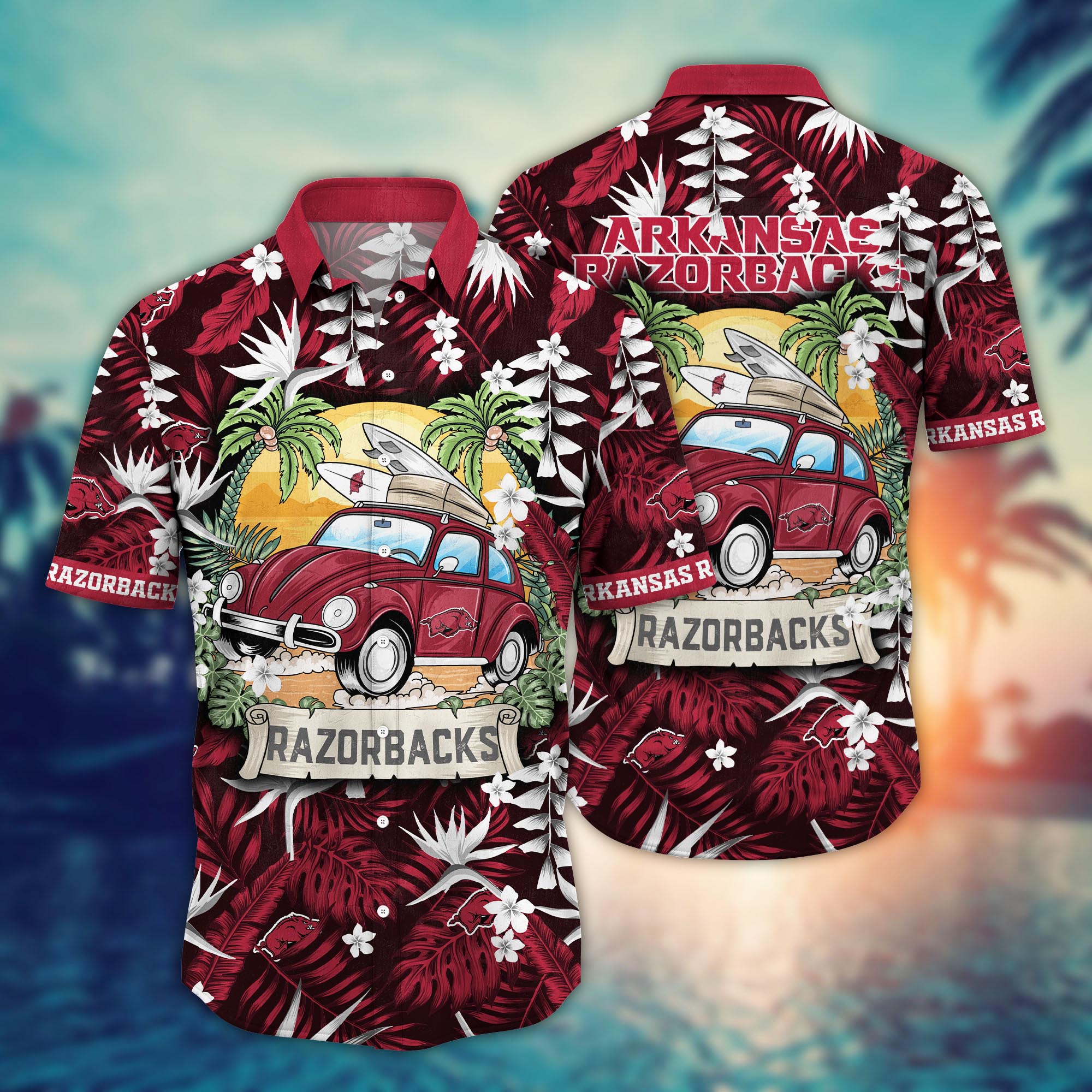Arkansas Razorbacks NCAA Flower Hawaii Shirt For Fans Ver 35