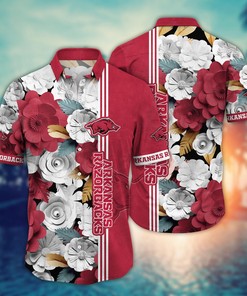 Arkansas Razorbacks NCAA Flower Hawaii Shirt For Fans Ver 36