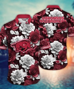 Arkansas Razorbacks NCAA Flower Hawaii Shirt For Fans Ver 37