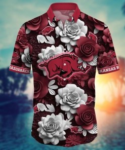 Arkansas Razorbacks NCAA Flower Hawaii Shirt For Fans Ver 37