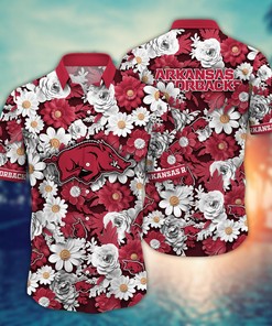 Arkansas Razorbacks NCAA Flower Hawaii Shirt For Fans Ver 4