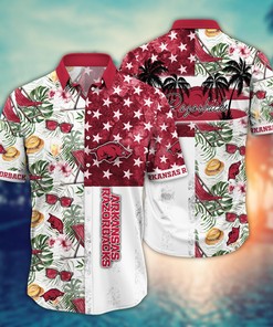 Arkansas Razorbacks NCAA Flower Hawaii Shirt For Fans Ver 7
