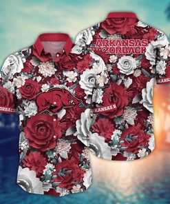 Arkansas Razorbacks NCAA Flower Hawaii Shirt For Fans Ver 8