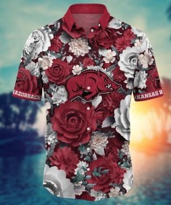 Arkansas Razorbacks NCAA Flower Hawaii Shirt For Fans Ver 8